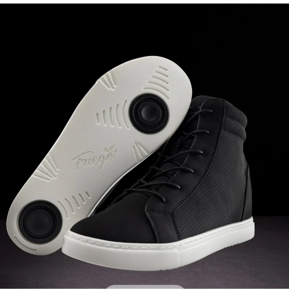 Fuego Dance Sneakers - Black Wedge - Women: US 8.5 / Men: US 7.5 - Brand New